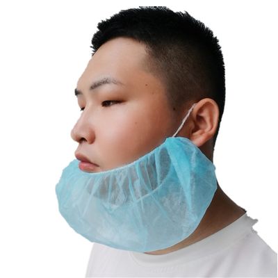 Eenmalig niet-geweven baardbedekking 45x20 cm Wit Zwart Blauw