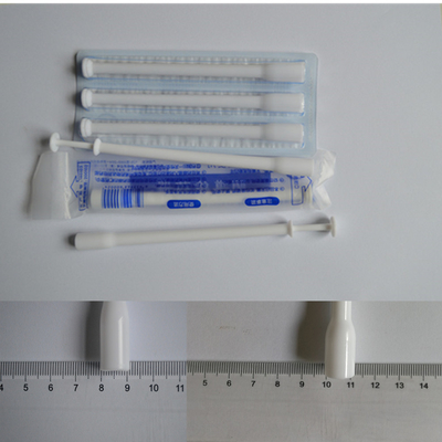 Gemakkelijke en hygiënische wegwerpvaginale applicator in cilindrische vorm