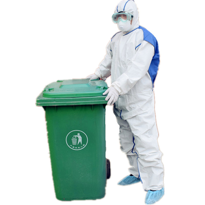 PPE van het Ziekenhuishazmat van het Isolatie Beschermende Overtrek Chemische KAT Met een kap III Type 3b 4b