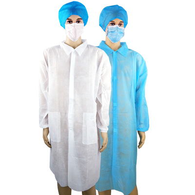 Witte Blauwe Beschikbare het Laboratoriumlaag van SMS M/L/XL OEM